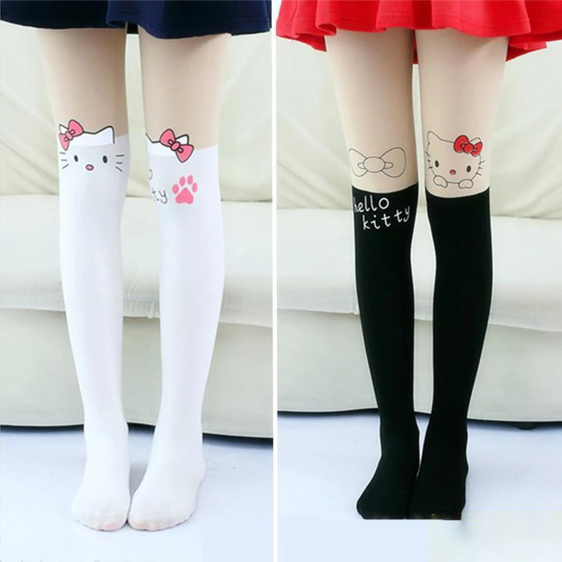 2Pcs/set Sanrio Hello Kitty Stockings Princess Girl Tights Stockings Pantyhose Kids Tights Knee Stocking Black White
2Pcs/set Sanrio Hello Kitty Stockings Princess Girl Tights Stockings Pantyhose Kids Tights Knee Stocking Black White