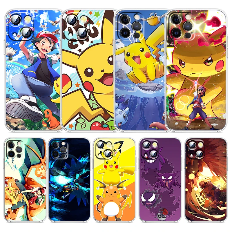 Anime Pokemon Pikachu For Apple iPhone 13 12 11 mini 8 7 6 5 XS XR X SE 2020 Pro Max Plus Transparent Phone Case Funda Capa
Anime Pokemon Pikachu For Apple iPhone 13 12 11 mini 8 7 6 5 XS XR X SE 2020 Pro Max Plus Transparent Phone Case Funda Capa