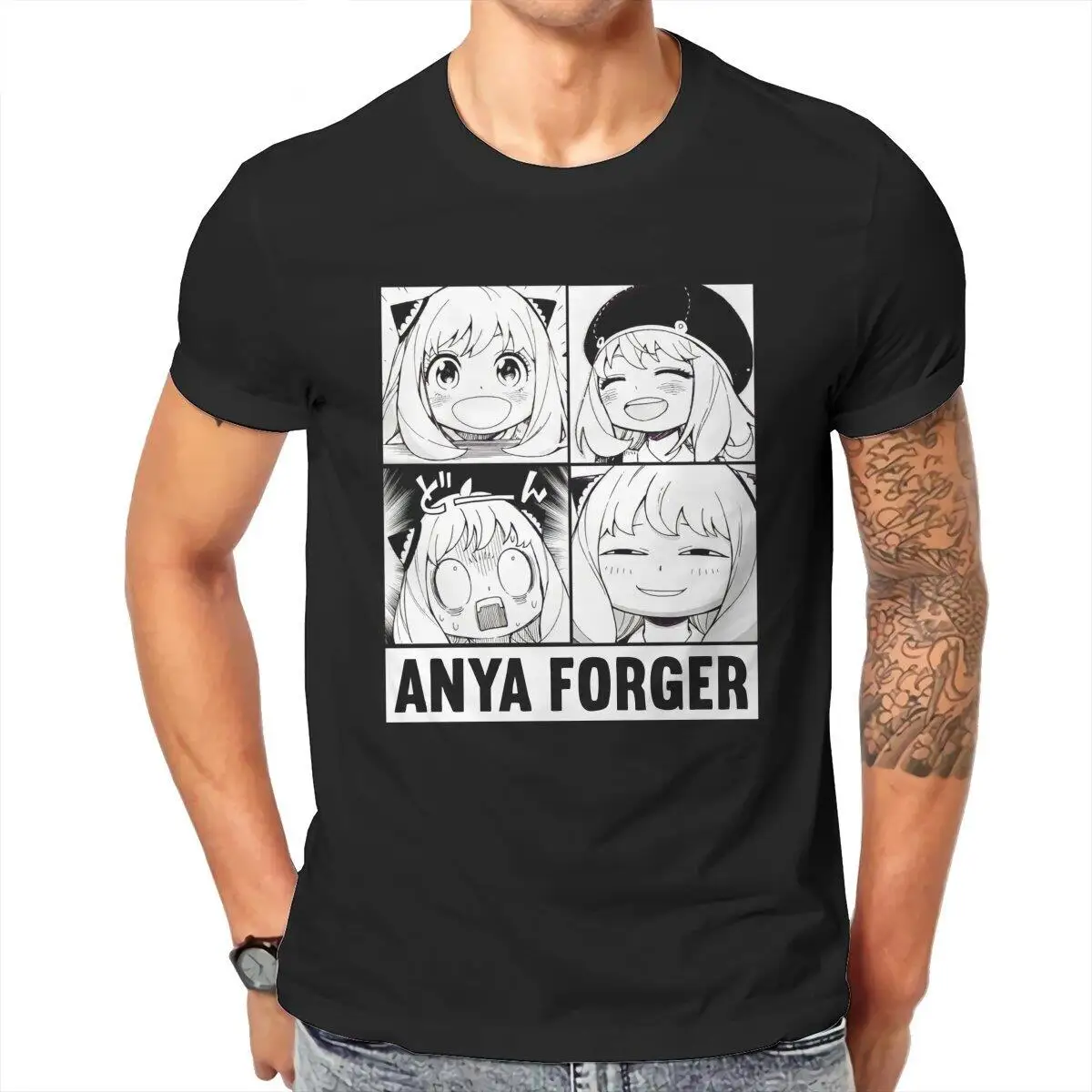 Men's Spy X Family manga Anya Forger T Shirts 100% Cotton Tops Leisure Short Sleeve Crewneck Tee Shirt Adult T-Shirts
Men's Spy X Family manga Anya Forger T Shirts 100% Cotton Tops Leisure Short Sleeve Crewneck Tee Shirt Adult T-Shirts