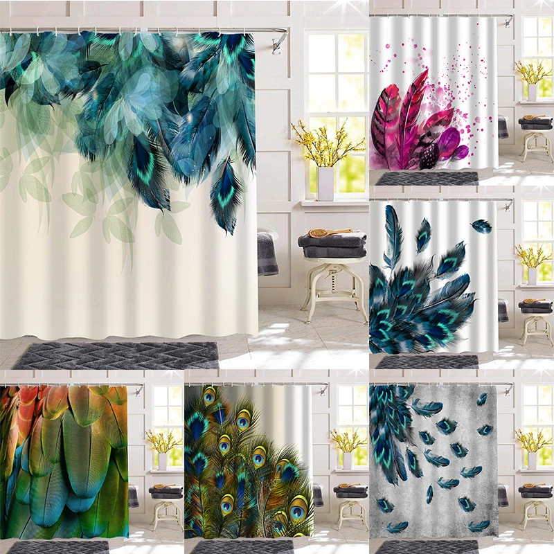 Водонепроницаемая шторка для душа из полиэстера, 12 крючков
Водонепроницаемая шторка для душа из полиэстера, 12 крючков