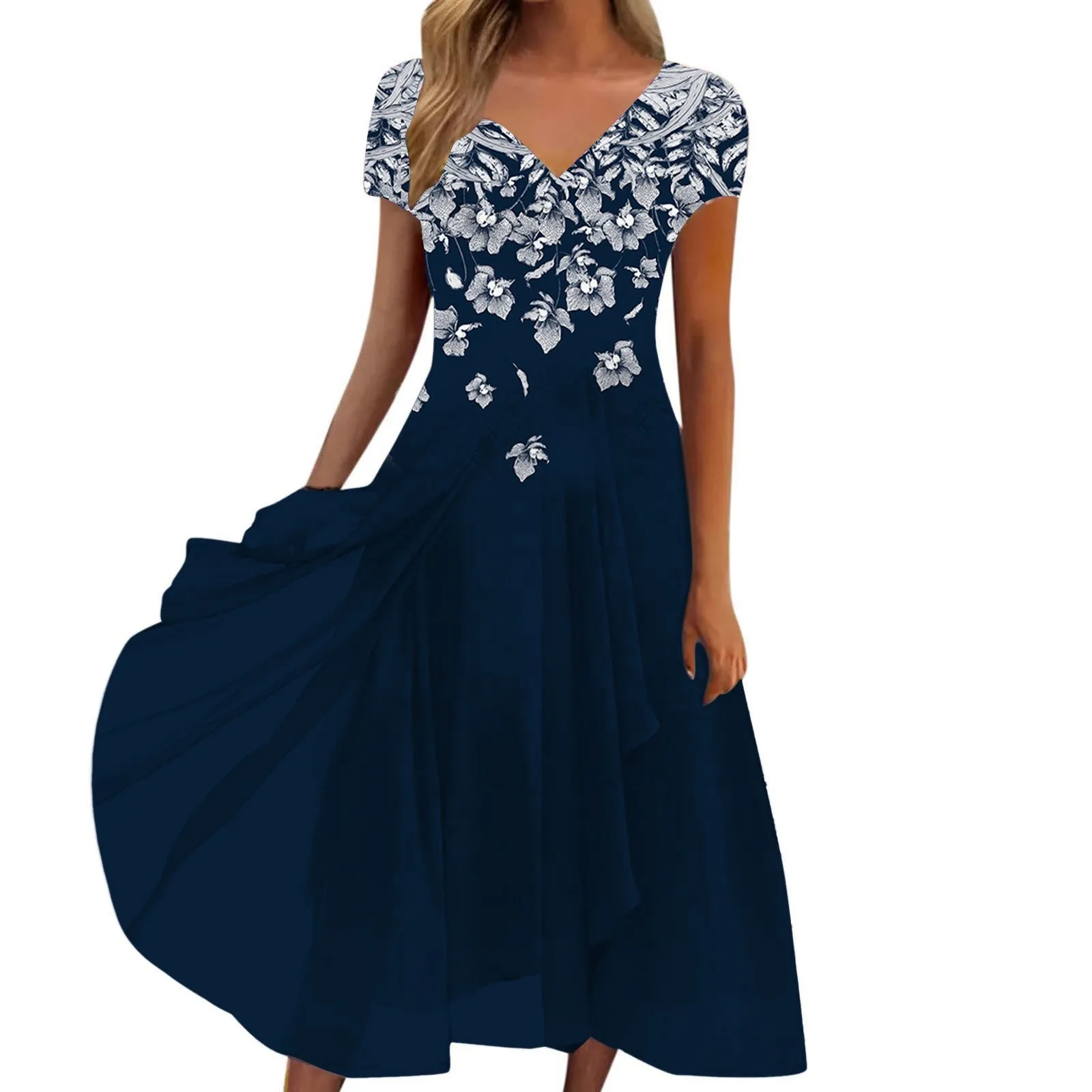 Ladies Bohemian Summer Long Dress 2023 Hot Selling Casual Fashion Women'S Chiffon V Neck Middle Sleeve Sundress
Ladies Bohemian Summer Long Dress 2023 Hot Selling Casual Fashion Women'S Chiffon V Neck Middle Sleeve Sundress