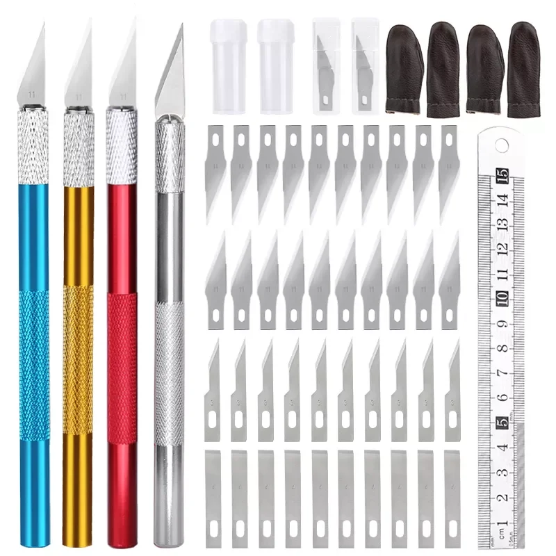 Scalpel Engraving Cutter Set Non-Slip Metal Scalpel Knife Tools Kit With 20 Pcs Blade Carving Sculpture Craft Accessories
Scalpel Engraving Cutter Set Non-Slip Metal Scalpel Knife Tools Kit With 20 Pcs Blade Carving Sculpture Craft Accessories