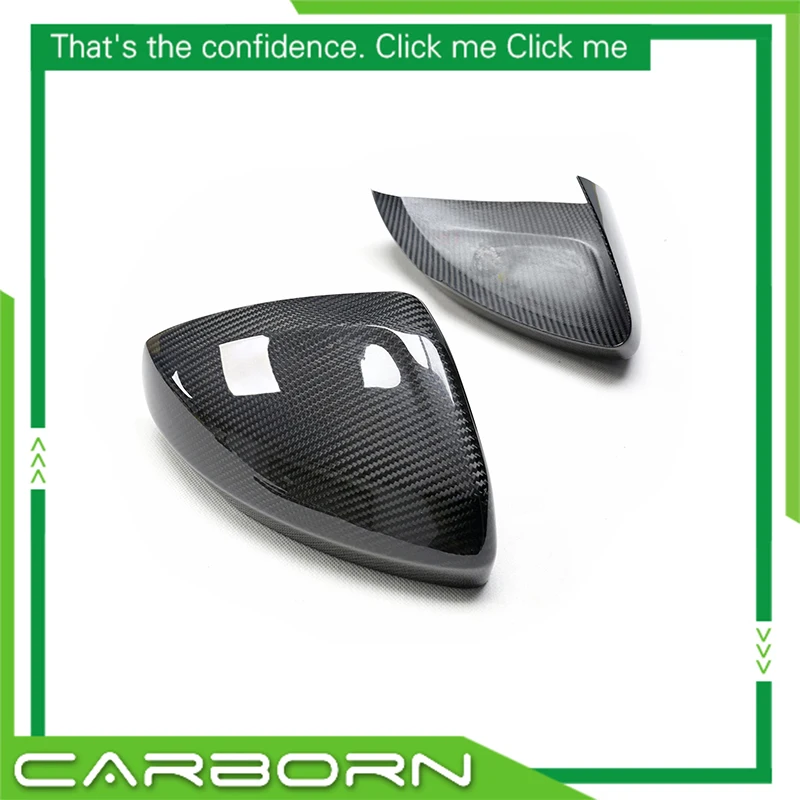 For Audi A1/ VW Polo 2019 2020 2021 Add On/Replacement Style Dry Carbon Fiber/ABS+Carbon Fiber Car Side Rear View Mirror Cover
For Audi A1/ VW Polo 2019 2020 2021 Add On/Replacement Style Dry Carbon Fiber/ABS+Carbon Fiber Car Side Rear View Mirror Cover