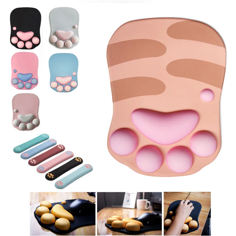 3D Cute Mouse Pad Computer Anime Soft Cat Paw Mouse Pads Wrist Rest Support Comfort Silicon Memory Foam Gaming Mousepad Mat
3D Cute Mouse Pad Computer Anime Soft Cat Paw Mouse Pads Wrist Rest Support Comfort Silicon Memory Foam Gaming Mousepad Mat