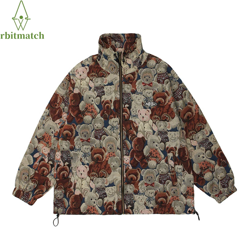 2022 Hip Hop Vintage Zip Up Man Jacket Coat Streetwear New Mens Harajuku Teddy Bear Zipper Jackets Winter Coach Jackets Outwear
2022 Hip Hop Vintage Zip Up Man Jacket Coat Streetwear New Mens Harajuku Teddy Bear Zipper Jackets Winter Coach Jackets Outwear