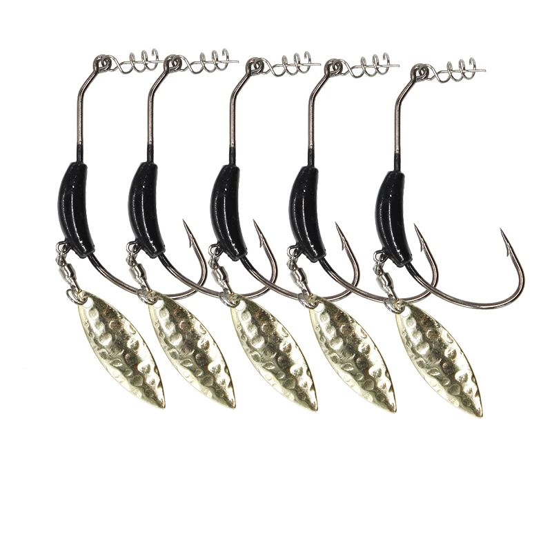 5PCS Black Lead Lure Crank Hook Plus Sequin Bearing Swivel Sub Hook Sea Fishing Lure Soft Bait Hook 2/3/4/5/7g
5PCS Black Lead Lure Crank Hook Plus Sequin Bearing Swivel Sub Hook Sea Fishing Lure Soft Bait Hook 2/3/4/5/7g