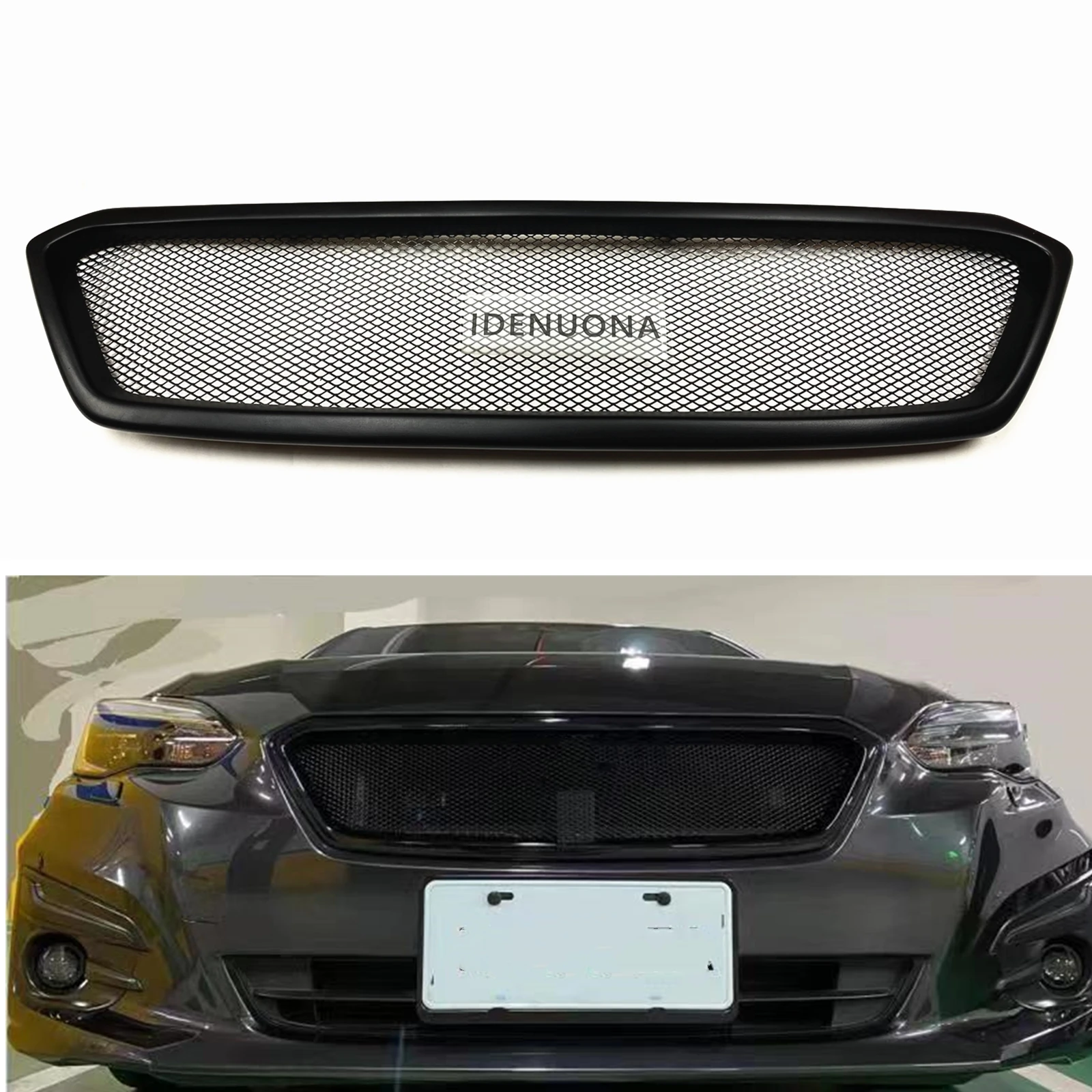 

Front Grille Racing Grills For Subaru Impreza 2.0i 2017-2019 Only Fiberglass Matte Black Car Upper Bumper Hood Intake Mesh Grid