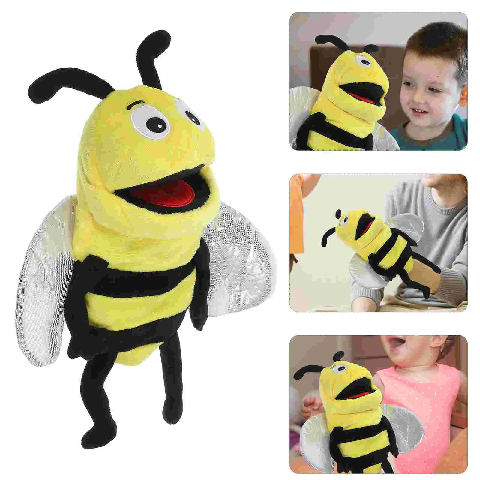 Cartoon Bee Hand Puppet Supple Plush Animal Hand Toy Interactive Storytelling Puppet
Cartoon Bee Hand Puppet Supple Plush Animal Hand Toy Interactive Storytelling Puppet