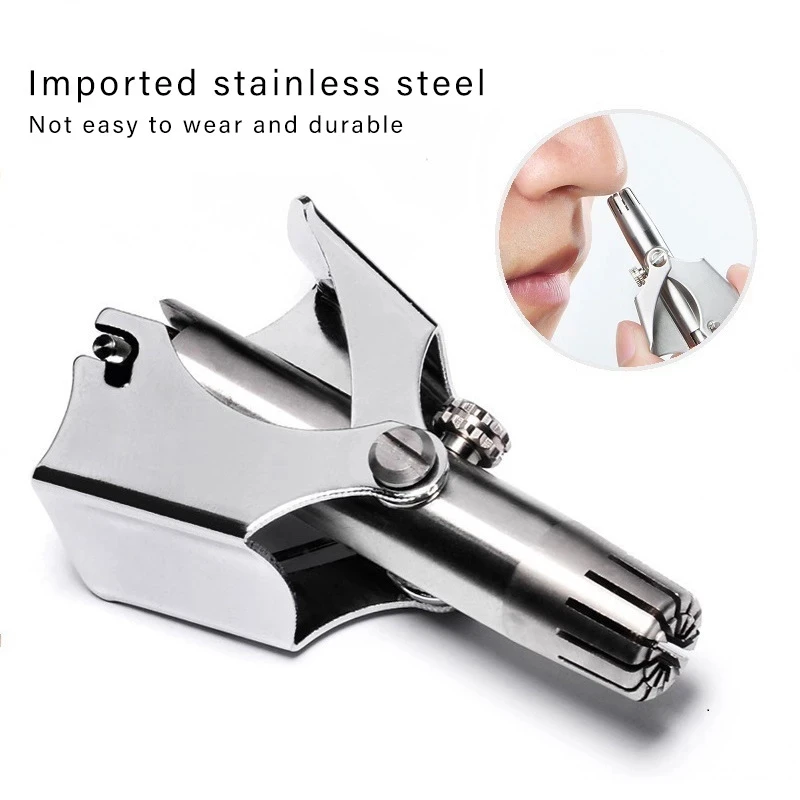 New Nose Trimmer For Men High Quality Stainless Steel Nose Razor Shaver Manual Washable Nose Ear Hair Trimmer With Brush
New Nose Trimmer For Men High Quality Stainless Steel Nose Razor Shaver Manual Washable Nose Ear Hair Trimmer With Brush