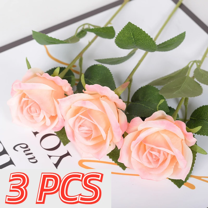 Silk Flower Artificial Rose Flower Simulation Velvet Roses Stem Flowers Bouquet Wedding Party Home Decoration Art Table Decor
Silk Flower Artificial Rose Flower Simulation Velvet Roses Stem Flowers Bouquet Wedding Party Home Decoration Art Table Decor