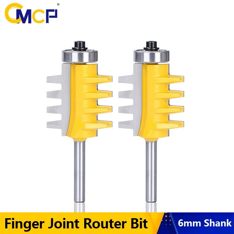 CMCP Rail Reversible Finger Joint 6mm Shank Glue Router Bit Cone Tenon Woodwork Cutter Power Tools Wood Router Bit
CMCP Rail Reversible Finger Joint 6mm Shank Glue Router Bit Cone Tenon Woodwork Cutter Power Tools Wood Router Bit