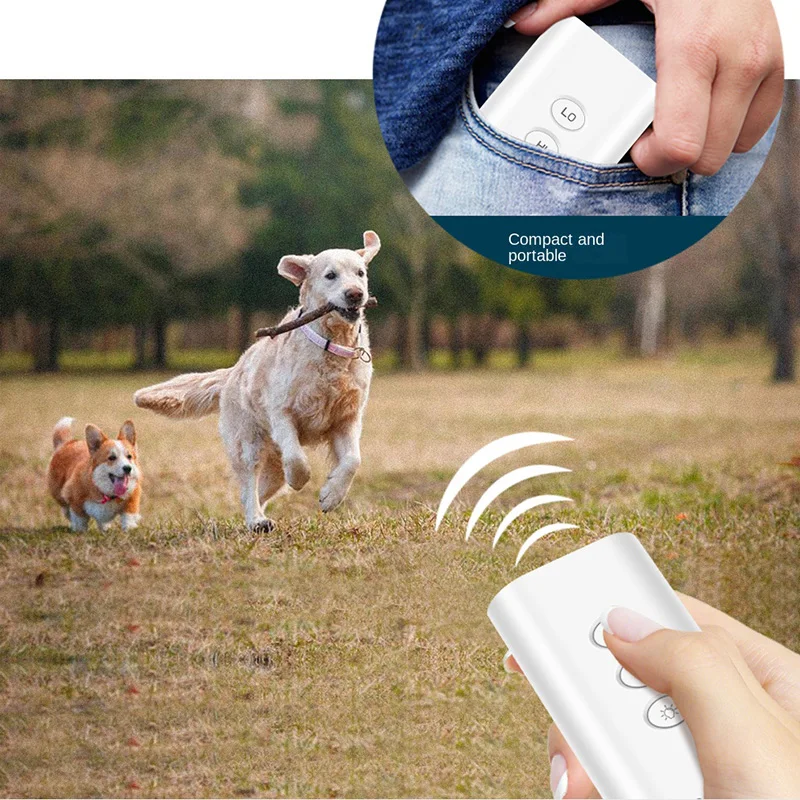 Handheld Anti Barking Stop Dog Training Repeller New Portable Ultrasonic Anti Bark Dog Repeller LED Flashlight Control Trainer
Handheld Anti Barking Stop Dog Training Repeller New Portable Ultrasonic Anti Bark Dog Repeller LED Flashlight Control Trainer