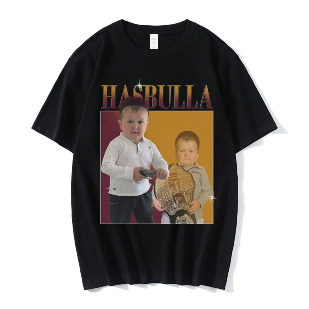 Hasbulla Fighting Meme Printing T Shirts Men Women Cotton Mini Khabib Blogger T-Shirt Crew Neck Oversized T Shirt Solid Color
Hasbulla Fighting Meme Printing T Shirts Men Women Cotton Mini Khabib Blogger T-Shirt Crew Neck Oversized T Shirt Solid Color