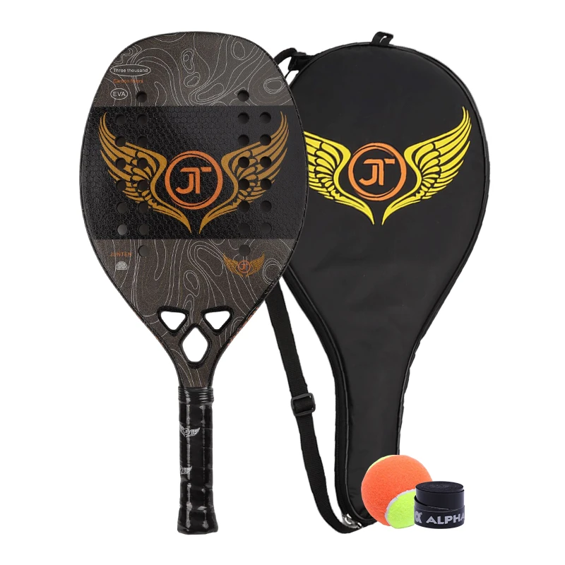 

High Quality Carbon Beach Tennis Racket Mormaii Beach Tennis Professional Beach Tennis Racket Soft EVA Core Rough Face With Bag