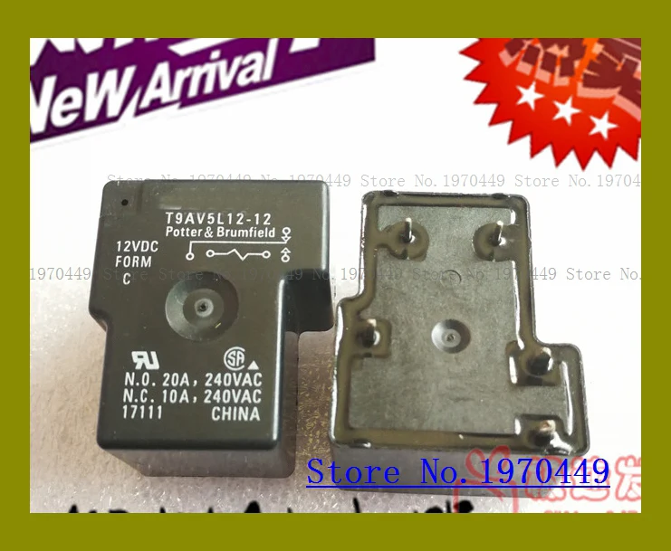T9AV5L12-12 30A/250VAC T9AV5L12-12 12V
T9AV5L12-12 30A/250VAC T9AV5L12-12 12V