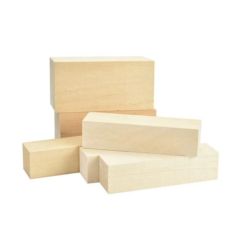 

Hot SV-12X Basswood Carving Wood Natural Blanks Balsa Wood For Carving Wood Blocks Untreated Carving Block Carving Blanks