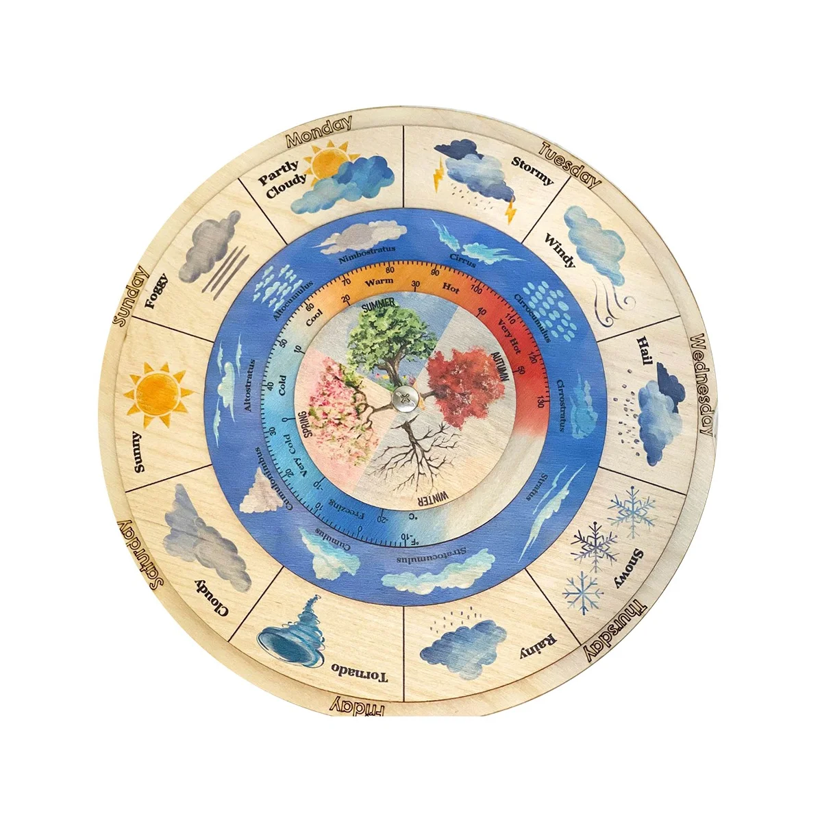 Weather Calendar / Weather Wheel / Weather Chart / Bilingual French / Weather Learning Educational Toys
Weather Calendar / Weather Wheel / Weather Chart / Bilingual French / Weather Learning Educational Toys