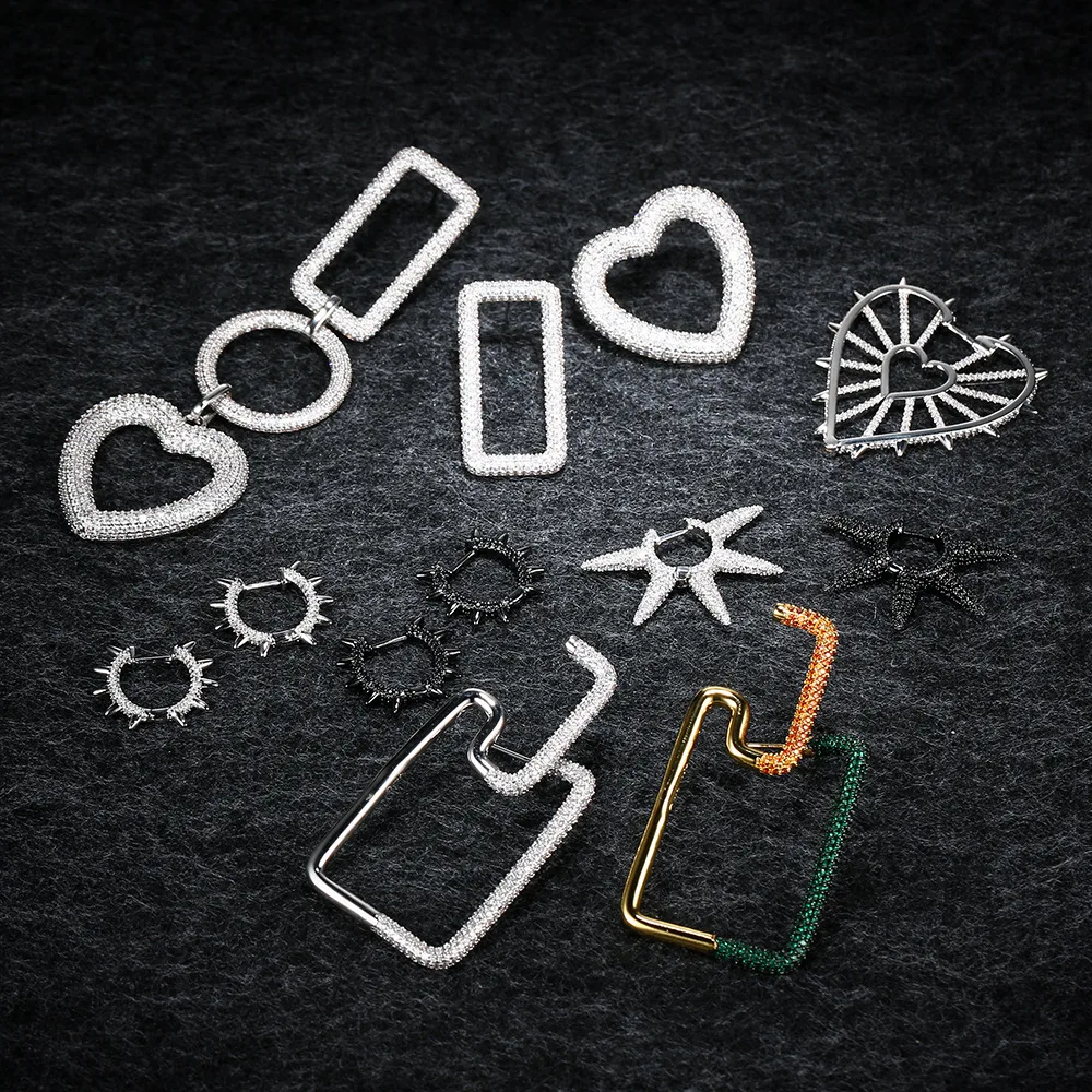 

LIDU высококачественные серьги из серебра 925 пробы с бриллиантами в форме сердца, стандартные подарки для друзей, Прямая поставка с завода