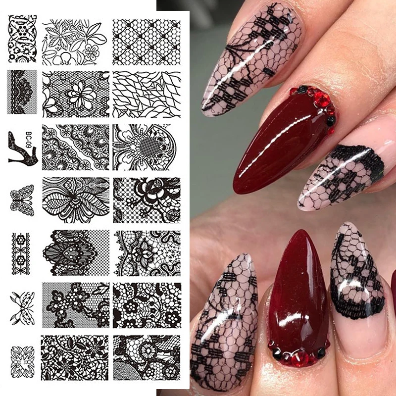 1pcs Nail Art Stamping Plates Lace Flower Geometry Stripe DIY Tips Nail Stencil Image Printing Template Manicure Tools 12*6cm
1pcs Nail Art Stamping Plates Lace Flower Geometry Stripe DIY Tips Nail Stencil Image Printing Template Manicure Tools 12*6cm