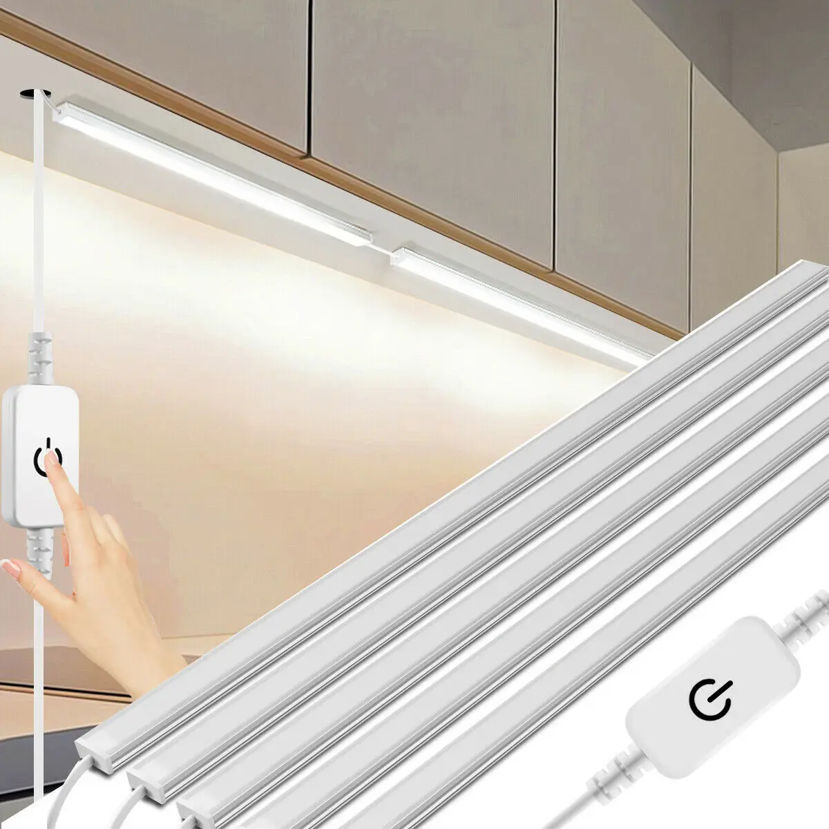 Dimmable LED Light Under Cabinet Light Touch Sensor Lamp 12V cocina Wardrobe LED Night Lights Bar Light luminaria Lighting
Dimmable LED Light Under Cabinet Light Touch Sensor Lamp 12V cocina Wardrobe LED Night Lights Bar Light luminaria Lighting