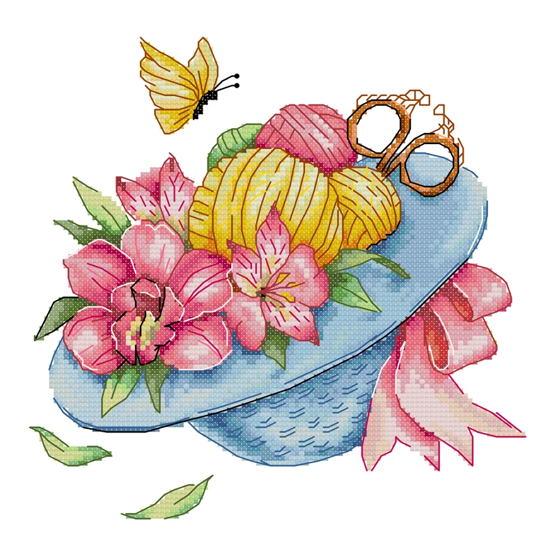 Joy Sunday Cross Stitch Kit Straw hat flower 11CT 14CT Printed Fabric Cross Stitch Kits Embroidery Needlework Sets
Joy Sunday Cross Stitch Kit Straw hat flower 11CT 14CT Printed Fabric Cross Stitch Kits Embroidery Needlework Sets