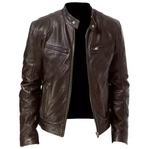 NEW IN Jacket Mens Autumn Winter Short-Coat Collar Men's Biker PU Jackets Zipper Stand Windproof Slim Coats Brand Clothing
NEW IN Jacket Mens Autumn Winter Short-Coat Collar Men's Biker PU Jackets Zipper Stand Windproof Slim Coats Brand Clothing