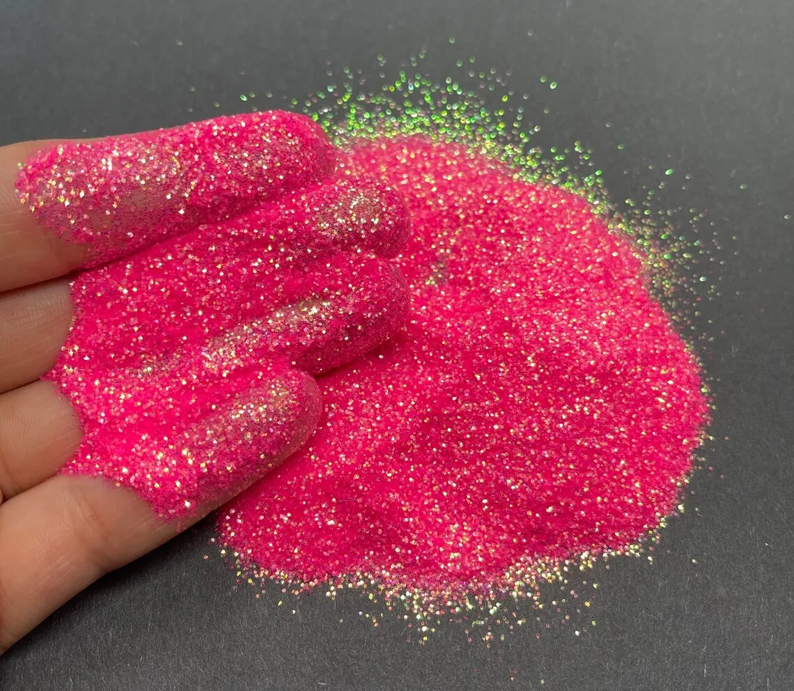 50grams Fine Glitter Mix 0.2mm Neon Iridescent hot pink glitter for tumblers, resin, nail art, crafts, and more - Pink Glitter
50grams Fine Glitter Mix 0.2mm Neon Iridescent hot pink glitter for tumblers, resin, nail art, crafts, and more - Pink Glitter