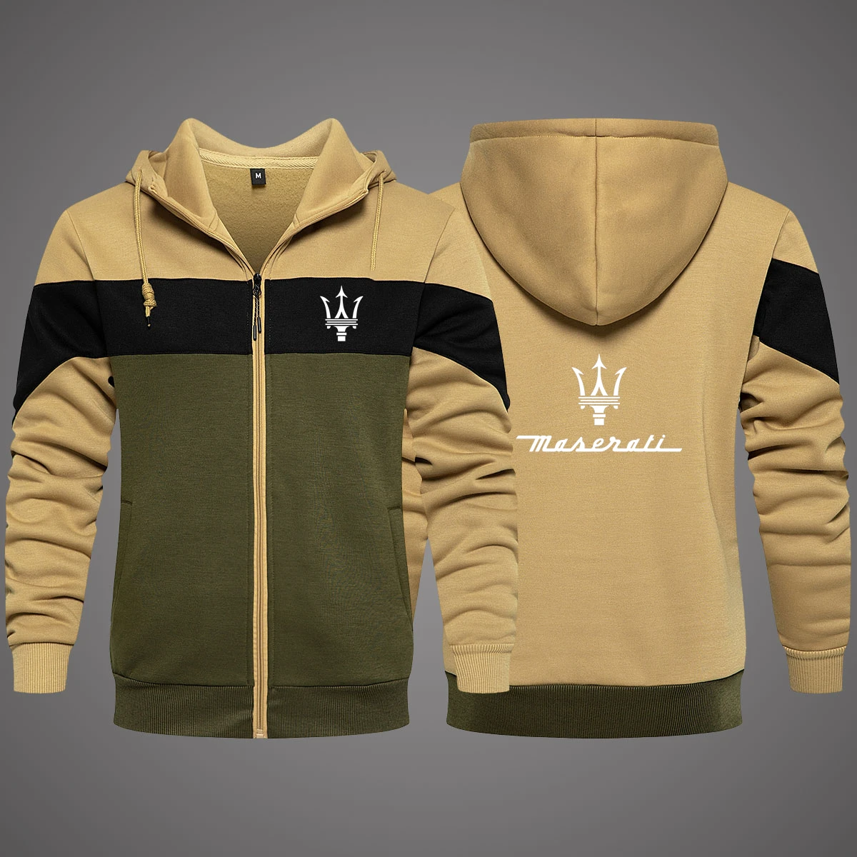 New Maserati Logo Printed Custom Made Spliced Men Zipper Hoodie Jacket Cardigan Cotton Slim Warm Man Hooded Sportswear Tops
New Maserati Logo Printed Custom Made Spliced Men Zipper Hoodie Jacket Cardigan Cotton Slim Warm Man Hooded Sportswear Tops