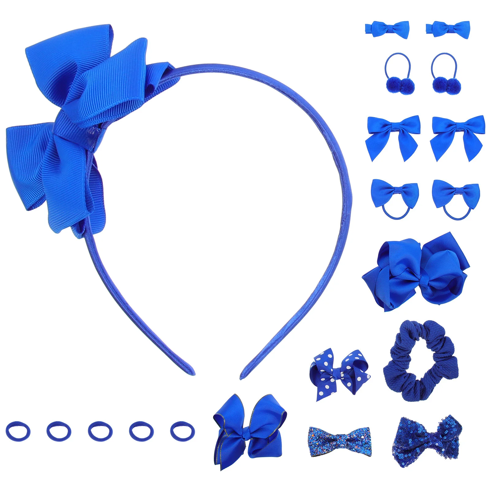 

Голубая шпилька для волос Klein, банты для девочек, зажимы, завязки, повязки для конского хвоста, веревка, тиары для детей