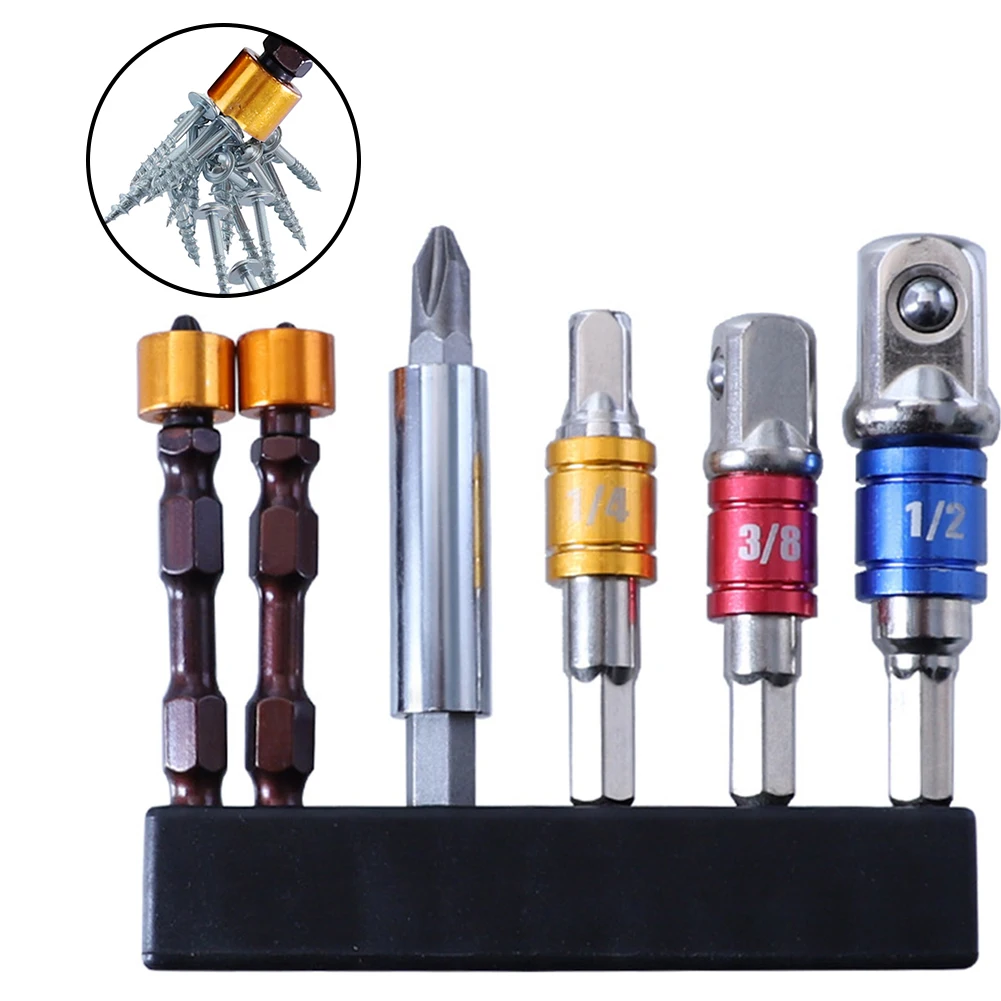 6PCS/set Drill Socket Adapter Impact Driver With Hex Shank Extension Bar 1/4 3/8 1/2 Power Drill Sockets Bit Set
6PCS/set Drill Socket Adapter Impact Driver With Hex Shank Extension Bar 1/4 3/8 1/2 Power Drill Sockets Bit Set