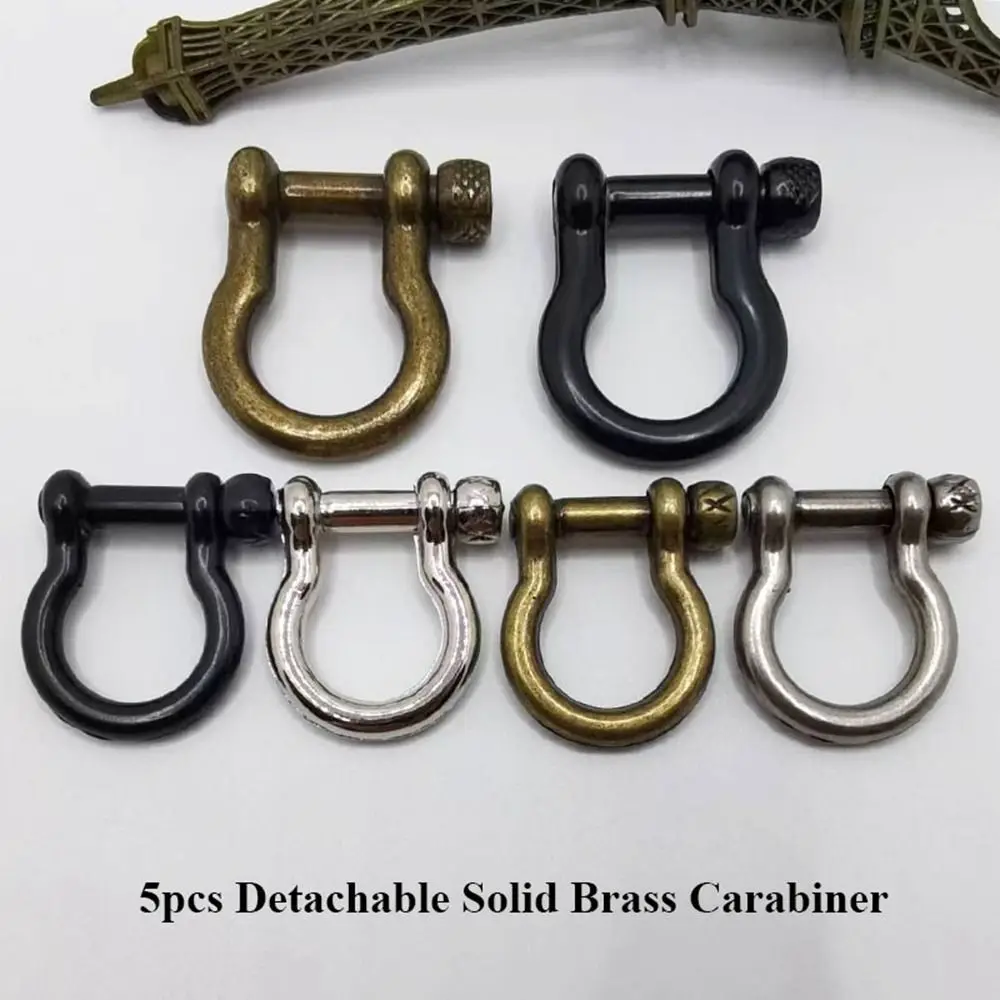 5pcs Solid Brass Carabiner High Quality Pure Copper Removable D Bow Staples Shackle Fob Buckles Luggage DIY Accessories
5pcs Solid Brass Carabiner High Quality Pure Copper Removable D Bow Staples Shackle Fob Buckles Luggage DIY Accessories