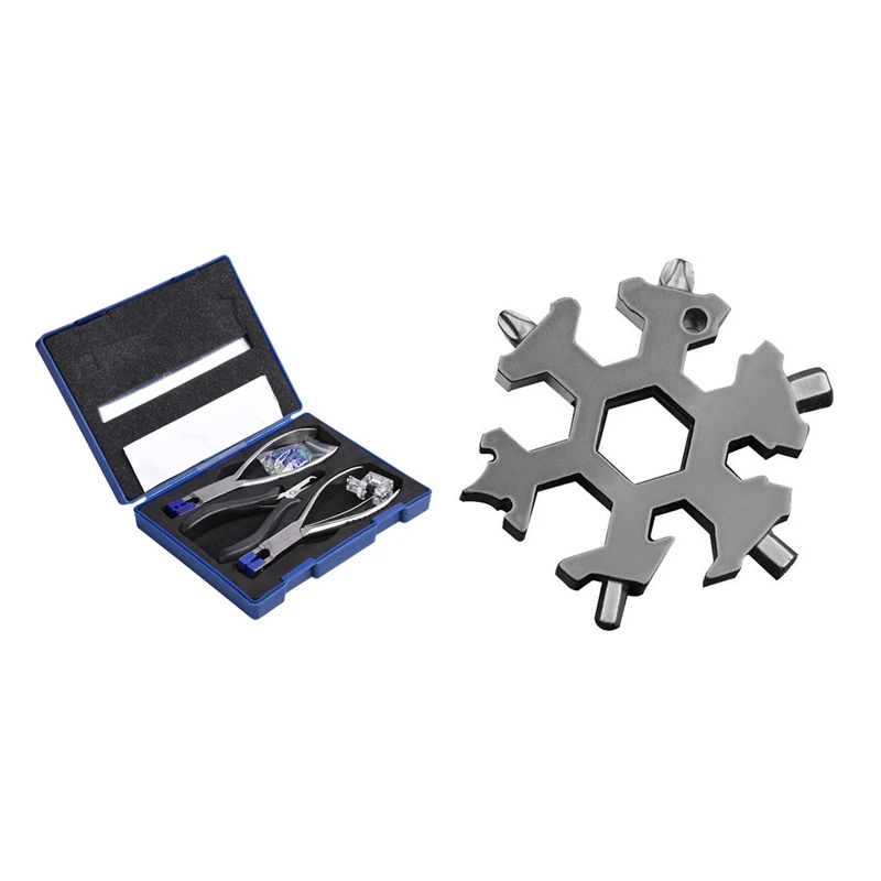 Rimless Eyeglasses Repair Disassembly Pliers Tools Set With 19-In-1 Snowflake Tool,Keychain Screwdriver Bottle Opener
Rimless Eyeglasses Repair Disassembly Pliers Tools Set With 19-In-1 Snowflake Tool,Keychain Screwdriver Bottle Opener