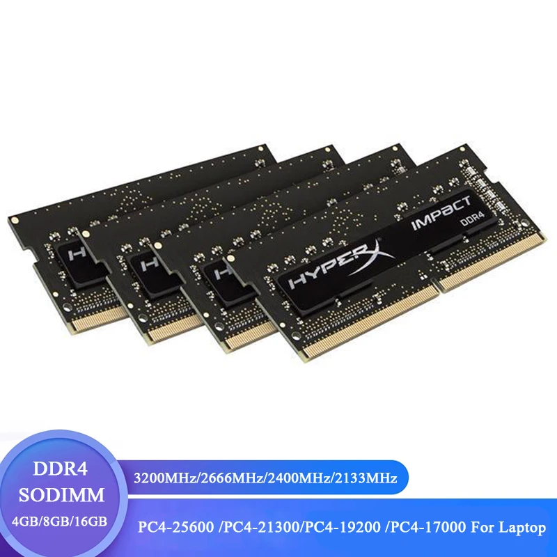 

Оперативная Память DDR4 16 ГБ, 32 ГБ, 8 ГБ, 3200 МГц, 2400 МГц, 2666 МГц, память для ноутбука, Ранняя память 21300, 19200, 1,2 в, 204 контактов, модуль памяти для ноут...