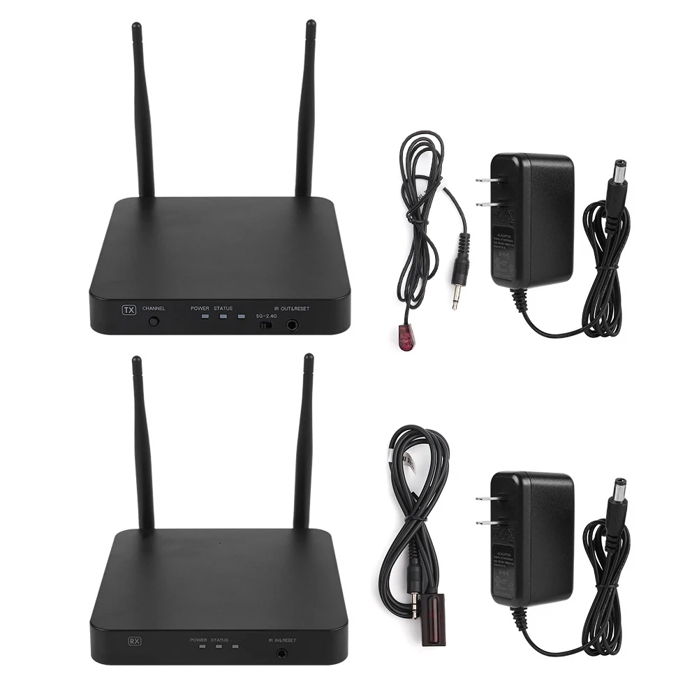 

Wireless Transmitter Receiver HDMI Extender 2.4G/5G 1080P Support Remote Control US 100-240V
