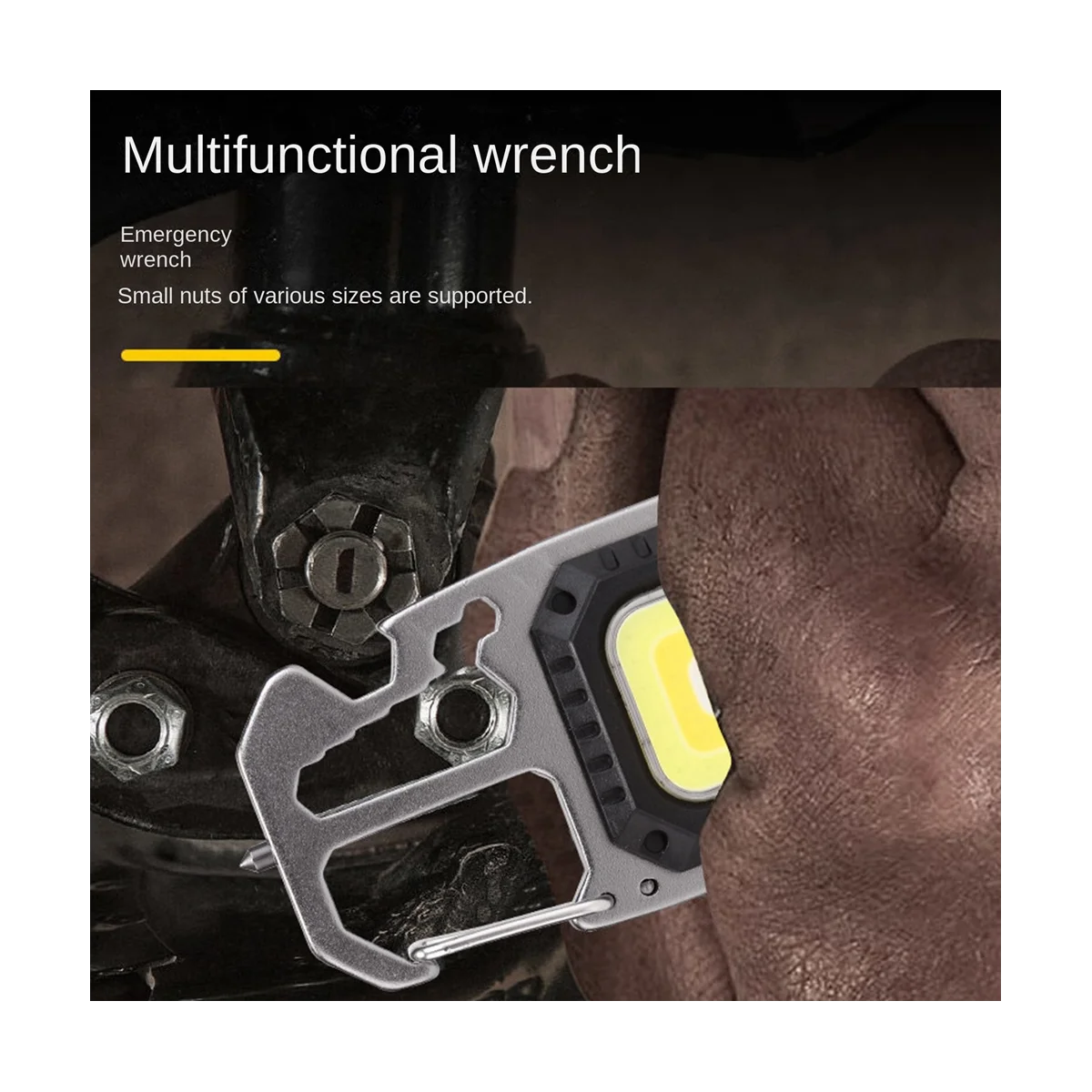 Multifunction Keychain Light Window Breaking Hammer Mini LED Flashlight Outdoor Camping Screwdriver Emergency Work Light
Multifunction Keychain Light Window Breaking Hammer Mini LED Flashlight Outdoor Camping Screwdriver Emergency Work Light