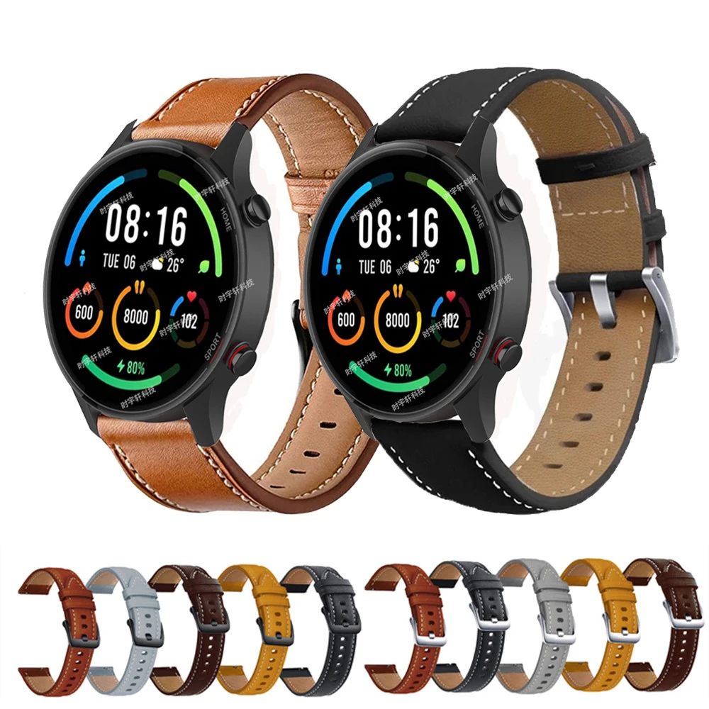 Кожаный ремешок 22 мм для цветных смарт-часов Xiaomi Watch, спортивный ремешок для Xiaomi Watch S1 Active/Color 2/Realme Watch 2, браслет
Кожаный ремешок 22 мм для цветных смарт-часов Xiaomi Watch, спортивный ремешок для Xiaomi Watch S1 Active/Color 2/Realme Watch 2, браслет