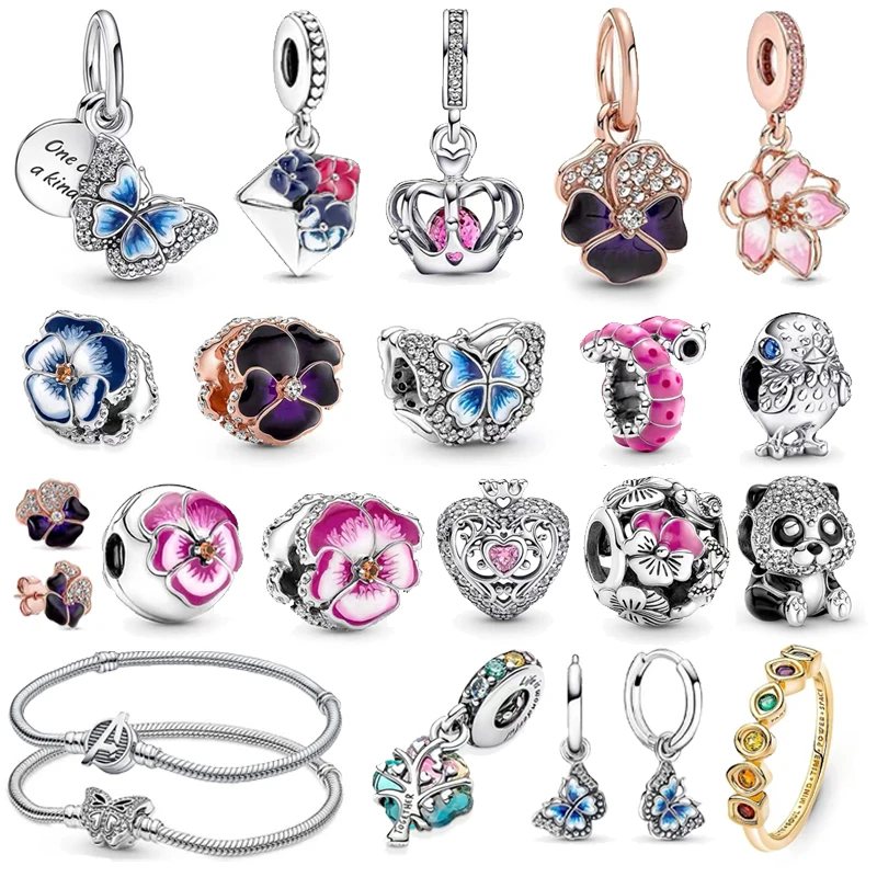 2022 New Charm Jewelry 100% 925 Sterling Silver Flower Butterfly Romantic Love Beads Pendant Fit Pandora Bracelet DIY Jewelry
2022 New Charm Jewelry 100% 925 Sterling Silver Flower Butterfly Romantic Love Beads Pendant Fit Pandora Bracelet DIY Jewelry