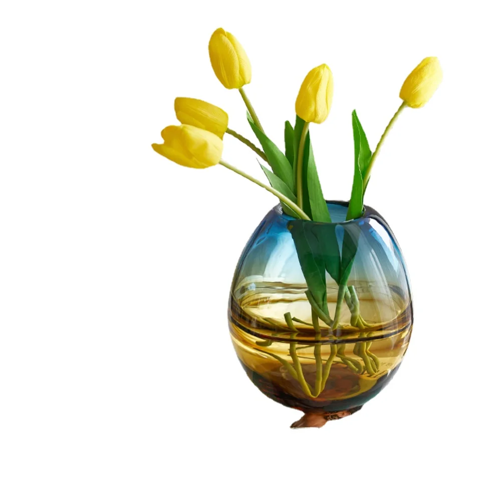 High-End Entry Lux Gradient Color Glass Vase Decoration Living Room Flower Arrangement Dining Table High Sense Soft Home
High-End Entry Lux Gradient Color Glass Vase Decoration Living Room Flower Arrangement Dining Table High Sense Soft Home