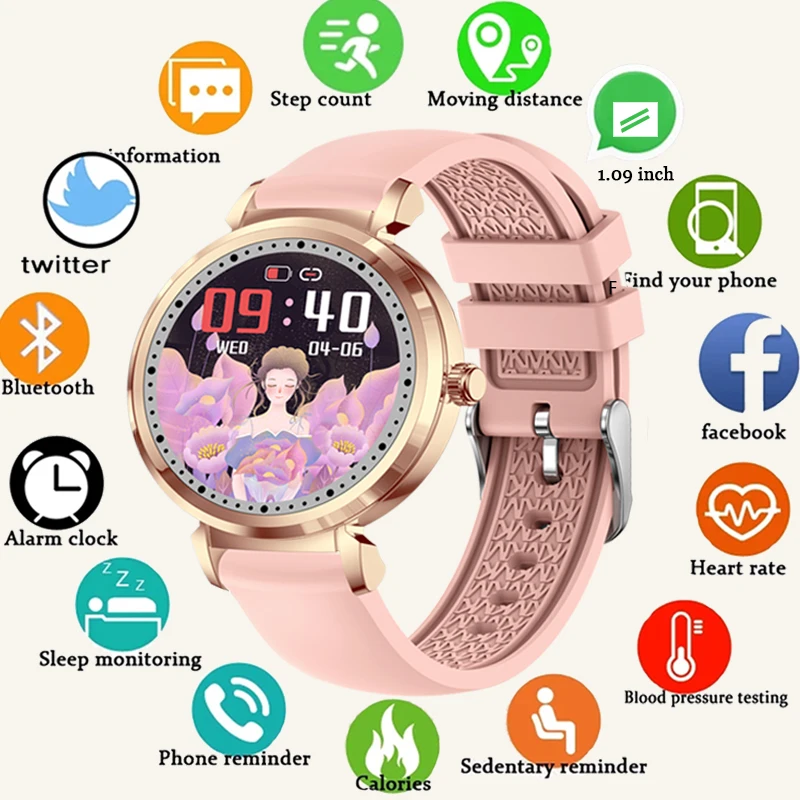 ChiBear Мода 1.09 HD Цветной Экран Женщины Smart Watch Мульти Спорт Режим 2023 Smartwatch Дамы IP68 Водонепроницаемый Фитнес Трекер
ChiBear Мода 1.09 HD Цветной Экран Женщины Smart Watch Мульти Спорт Режим 2023 Smartwatch Дамы IP68 Водонепроницаемый Фитнес Трекер