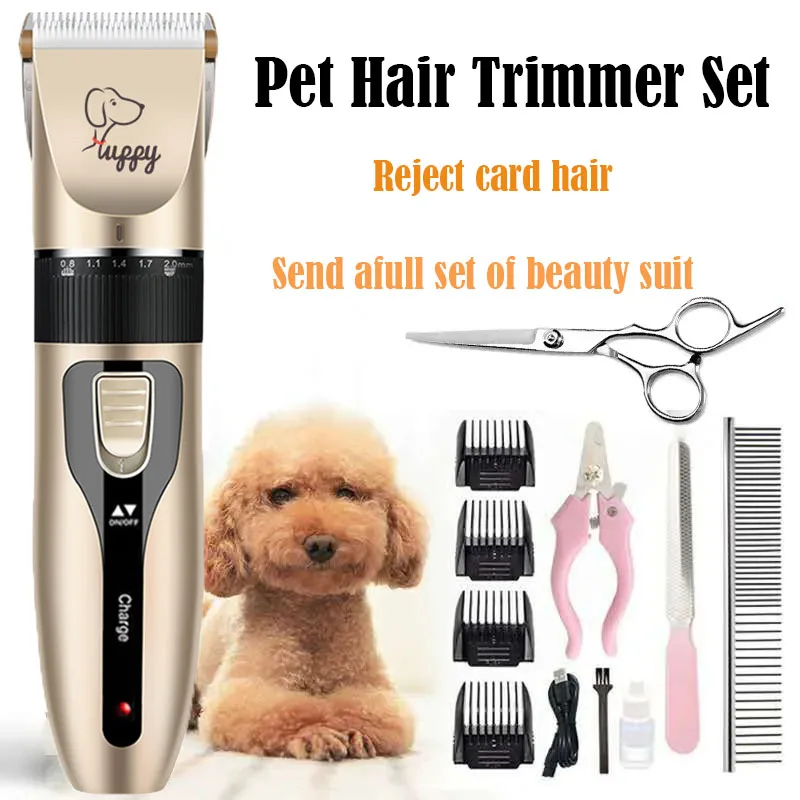 Grooming Set Pet Electric Clipper Ceramic Hair Charging Accessories Puppy Trimmer Professiona Hair Shaver Cat Cordless Dog Blade
Grooming Set Pet Electric Clipper Ceramic Hair Charging Accessories Puppy Trimmer Professiona Hair Shaver Cat Cordless Dog Blade