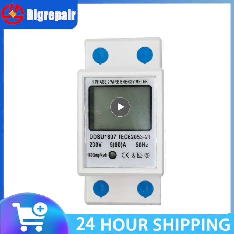 Wattmeter Power Consumption Energy Electric Meter Two Wire Electric Din Rail Kwh Energy Meter Lcd Digital Display Smart Home
Wattmeter Power Consumption Energy Electric Meter Two Wire Electric Din Rail Kwh Energy Meter Lcd Digital Display Smart Home