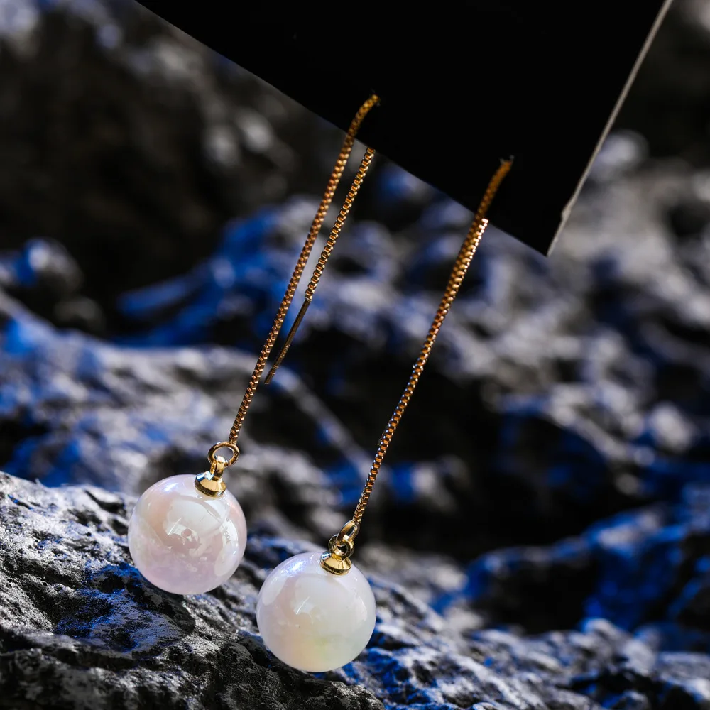 Fashion Mermaid Pearl Tassel Stud Earrings Colorful Pink Transparent Unique Stud Earrings Women Wedding Jewelry Birthday Gift
Fashion Mermaid Pearl Tassel Stud Earrings Colorful Pink Transparent Unique Stud Earrings Women Wedding Jewelry Birthday Gift