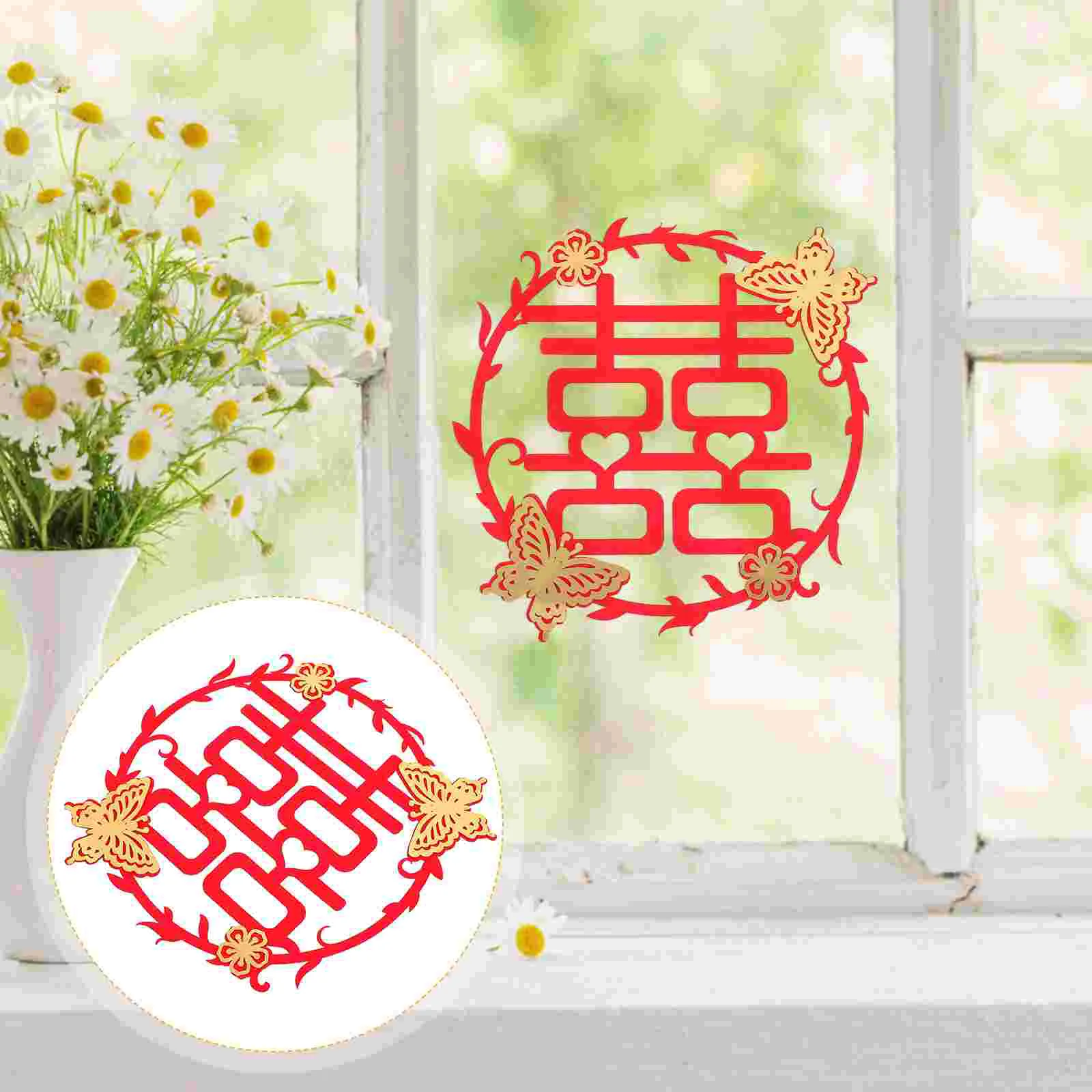 Wedding Chinese Decorations Window Stickers Decals Decor Paper Double Decal Room Accessory Wall Supplies Marriage Cut Decors
Wedding Chinese Decorations Window Stickers Decals Decor Paper Double Decal Room Accessory Wall Supplies Marriage Cut Decors