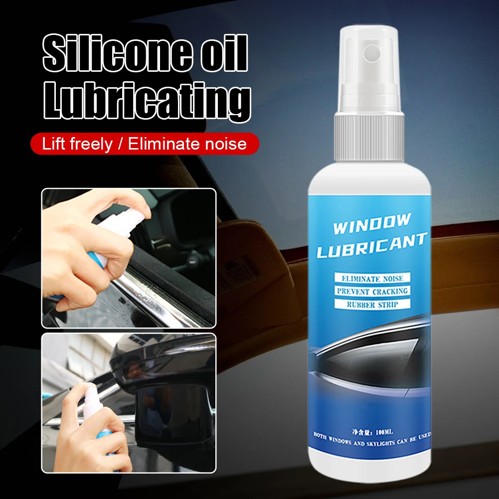 100ml Car Window Lubricant Rubber Strip Softening Smooth Window Lifting Lube Spray Noise Reduction Auto Maintenance Accessories
100ml Car Window Lubricant Rubber Strip Softening Smooth Window Lifting Lube Spray Noise Reduction Auto Maintenance Accessories