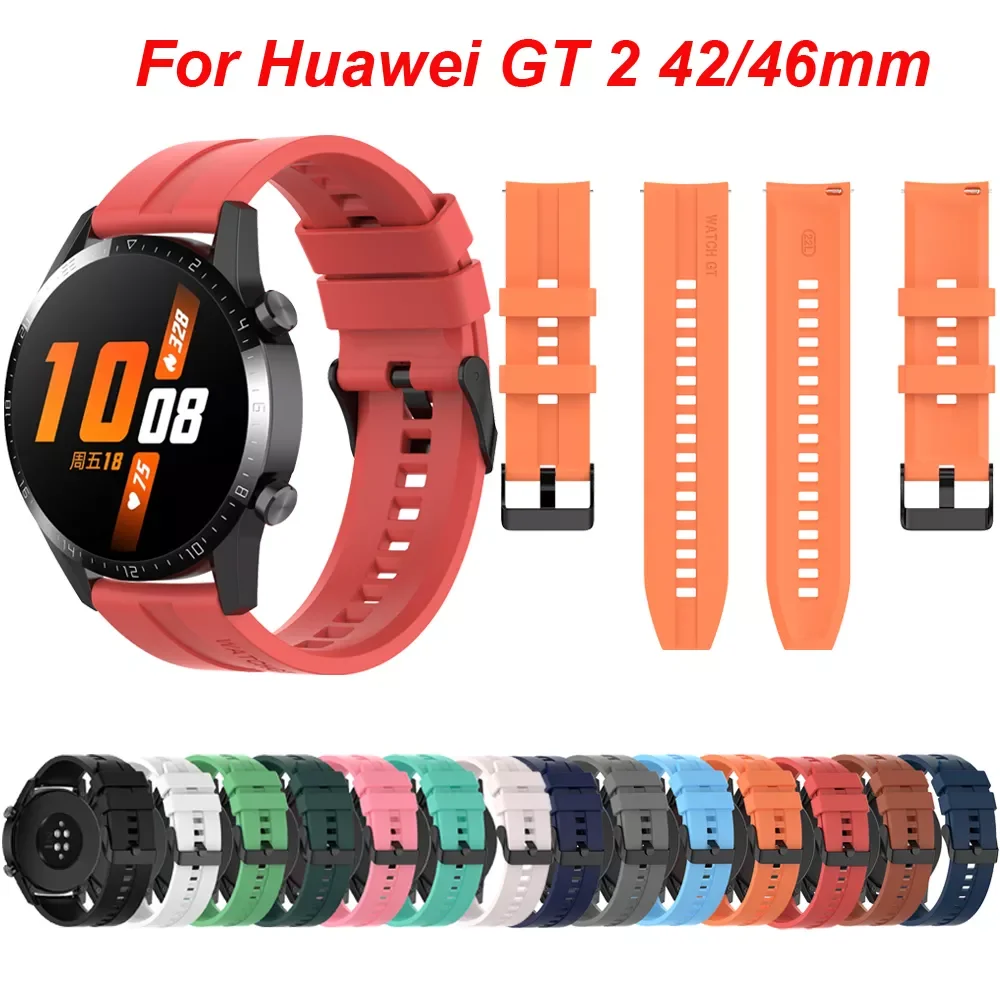 New For GT2 Pro Strap Silicone Watchband for Huawei Watch GT 2 GT 42 46mm/HONOR Magic ES Band Sport Bracelet 20 22MM Wristband
New For GT2 Pro Strap Silicone Watchband for Huawei Watch GT 2 GT 42 46mm/HONOR Magic ES Band Sport Bracelet 20 22MM Wristband