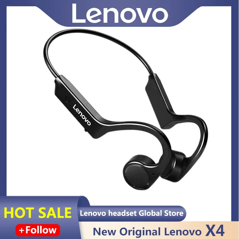 Original Lenovo X4 Bone Conduction Headphone TWS Bluetooth Earphone Waterproof Sports Headset with Mic Wireless Bass Hifi Stereo
Original Lenovo X4 Bone Conduction Headphone TWS Bluetooth Earphone Waterproof Sports Headset with Mic Wireless Bass Hifi Stereo