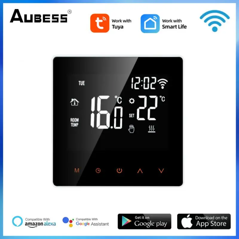 Tuya WiFi Smart Thermostat LCD Touch Display For Electric Floor Heating Gas Boiler Temperature Remote Controller Voice Control
Tuya WiFi Smart Thermostat LCD Touch Display For Electric Floor Heating Gas Boiler Temperature Remote Controller Voice Control
