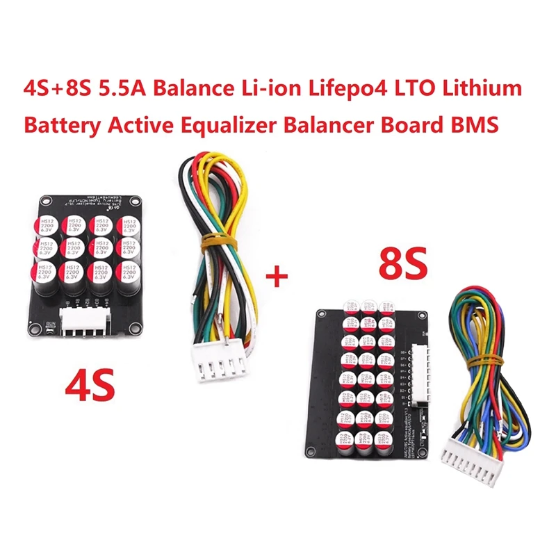 4S+8S 5A Whole Group Balancer Active BMS Board Lithium Li-Ion Lifepo4 Battery Equalizer Energy Transfer Capacitor (2Pcs)
4S+8S 5A Whole Group Balancer Active BMS Board Lithium Li-Ion Lifepo4 Battery Equalizer Energy Transfer Capacitor (2Pcs)