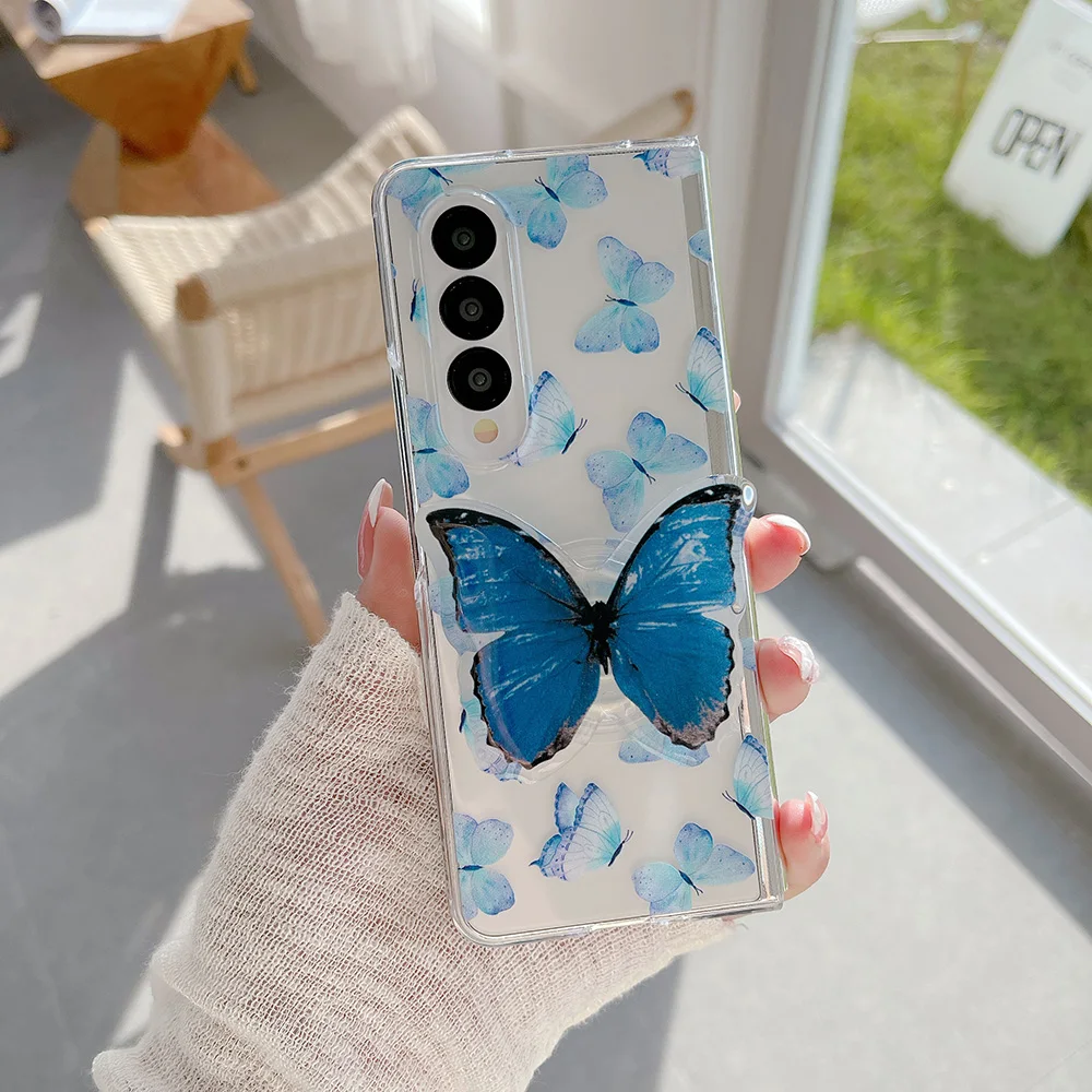 For Samsung Galaxy Z Fold 4 3 Z Fold4 Fold3 Case Gradient Butterfly Painted Holder Transparent Shockproof Back Cover Accessories
For Samsung Galaxy Z Fold 4 3 Z Fold4 Fold3 Case Gradient Butterfly Painted Holder Transparent Shockproof Back Cover Accessories