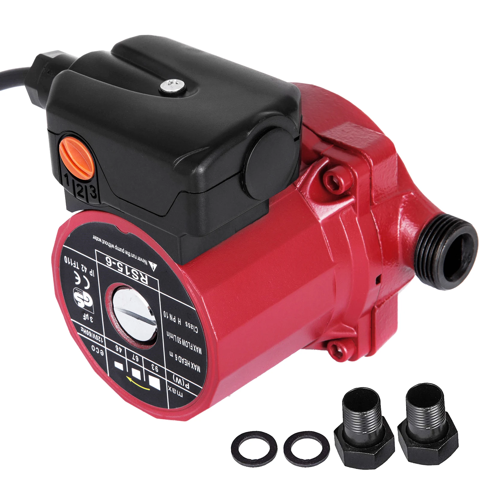 VEVOR RS15-6 Hot Water Recirculating Pump 110V Circulation Pump 3/4-Inch NPT 3-speed 9.5 Gpm Water Heater Recirculation Pump
VEVOR RS15-6 Hot Water Recirculating Pump 110V Circulation Pump 3/4-Inch NPT 3-speed 9.5 Gpm Water Heater Recirculation Pump